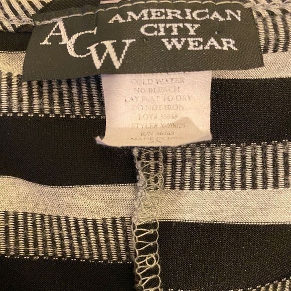 American City Wear Zebra Striped Blouse size 2X - Picture 3 of 3